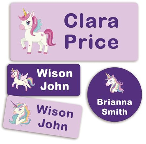 FIKCIK Lot de 152 étiquettes autocollantes imperméables et lavables pour vêtements d'enfants, uniformes scolaires, chaussures et crayons