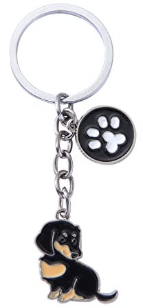 Tonsee Accessoire Schlüsselanhänger Personalisiert Schlüsselanhänger aus Metall im amerikanischen Stil, kreativer Hund, Schlüsselanhänger, Taschenschnalle Igelball Schlüsselanhänger (D, One Size)