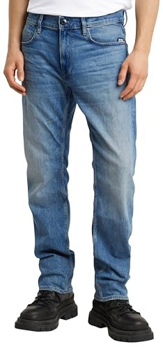 G-Star Men's Mosa Straight Jeans, Blue (sun faded blue donau D23692-D503-G347), 32W / 32L