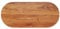 vidaXL Tischplatte, Holzplatte Holztischplatte Oval, Möbelplatte Platte für Beistelltisch Bartisch, Massivholzplatte Schreibtischplatte Ersatzplatte, 90x40x3,8cm Massivholz Akazie