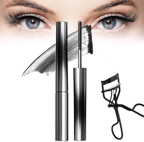 Judy Doll Mascara, 3D Curling Eyelash Iron Mascara, Doll Iron Brush Mascara,Judy Doll Curling Iron Mascara, Lash Princess Mascara,Mascaras Waterproof (Black 1PCS)
