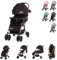 Chipolino 2 in 1 Kinderwagen April, bis 22 kg, klappbar, Vorderräder gefedert, Farbe:schwarz beige