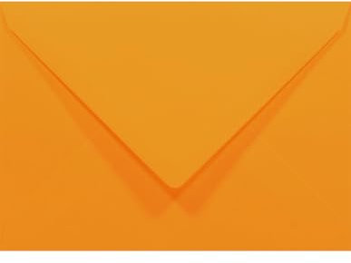 Netuno 100 Umschläge Pastell-Orange DIN C6 114 x 162 mm 80g Rainbow Briefumschläge pastellfarben Briefhüllen bunt für Einladungs-Karten Geburtstagskarten Weihnachtskarten farbige Briefkuverts