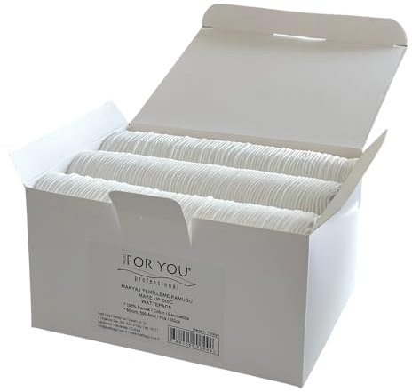 More For You Wattepads, Umweltfreundliche Wattepads für Make-up-Entfernung - 100% Baumwolle, Einweg, 500 Stück