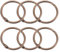 sourcing map Duschvorhangringe, 6 Stück, runde Karabinerhaken aus Karbonstahl, 3,2 cm, lose Blätter, Binderinge für Duschvorhangstangen (Kupfer)