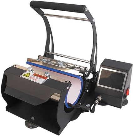 Tumbler Heat Press Heat Transfer Sublimation Printing Machine with 20oz Heating Element Sublimate Tumblers, Skinny Tumblers and Water Bottles for Industrial, Professional and Home Use