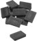 QUARKZMAN 20 Pezzi Spessori in Plastica 60 x 40 x 10 mm Distanziatori Piastrelle Squadrette Angolari Blocco Sottotetto Cunei Mobili Pannelli Plastica, Nero