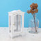 Mini Weiß Holz DREI Schichten Transparent Fenster Puppenhaus Vitrine Puppen 1:12 Puppenhaus Zubehör