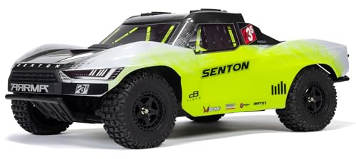 ARRMA SENTON 223S BLX 4X4 SCT w/DSC 1:10 RTR RC Car - Yellow/Gunmetal