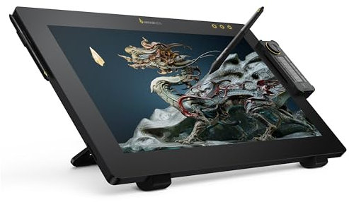 Xencelabs Pen Display 24 Drawing Monitor 4K with Quick Keys 99% Adobe RGB Professional Graphic Drawing Display 2 Battery-Free Pens 8192 Levels Pressure for Windows-ARM/Windows/Mac/Linux