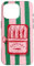 Pink Sardine Maximalist Vintage Food Stripes Aesthetic Cute Case for iPhone 16 Pro