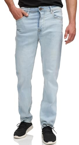 Tazzio Jeans Regular Fit Herren Jeanshose Straight Stretch Hose Denim A105 (Hellblau, 33/32)