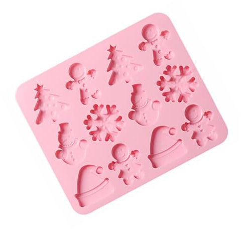 Stampo in Silicone A Tema Natalizio Per Biscotti E Decorazioni Per Caramelle Sicuro E Facile Da Pulire
