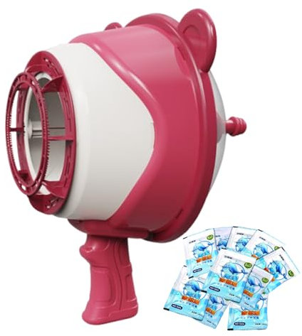 shpuuyy Varitas de Pompas,Máquina de Burbujas de Espuma para Fiestas | Juguetes de Verano Accionados por Viento para Juegos al Aire Libre con Solución para Niños y Niñas, Favoritos para Cumpleaños
