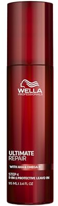 Wella Professionals Ultimate Repair Leave-in Lotion - 5-in-1 Breakage, Damage and Heat Protection Hair Treatment - for All Hair Types (95ml)