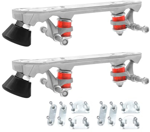 Rollschuh-Plattform – Gestell für Vierrad-Skates, doppelte Linie, verstärkte Stützstruktur | für Modifikation und Anpassung von Schuhen, Zubehör für urbanes Gleiten und
