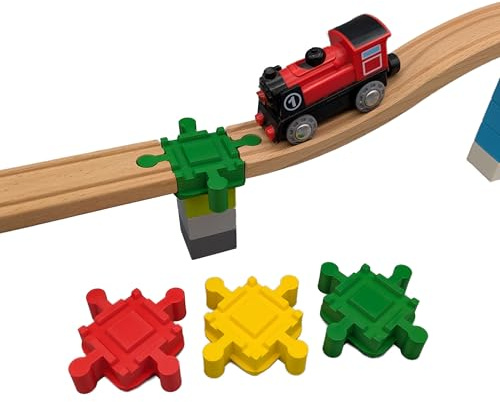 missing piece - Duplo Adapter 4X mini für Holzeisenbahnen (3 Stück)