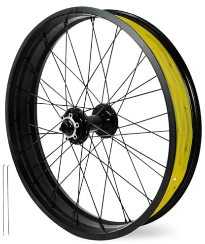 20/26 X 4,0 Zoll Fatbike Vorderrad Aluminiumlegierung Scheibenbremsrad 15 * 135mm Steckachse Fahrradrad 36H Felge, Für Snow Beach E-Bike(20'')