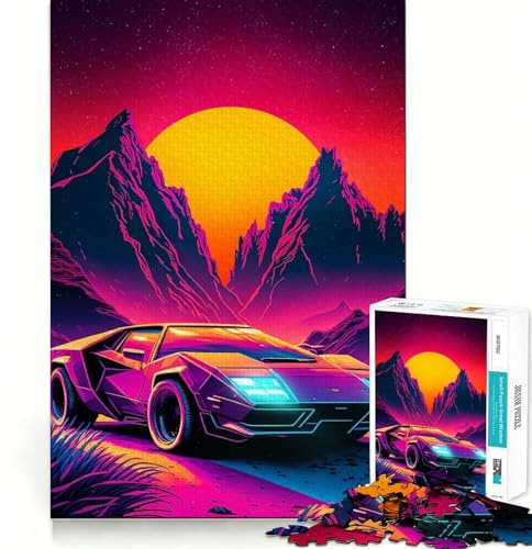 Sythwave Lamborghini 1000-Teile-Puzzle für Teenager Fördert das Erinnerungsvermögen, entspannender Spaß, präzise Kanten, durchdachtes Geschenk 38x26cm