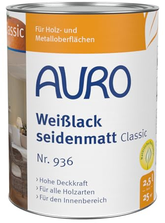 Auro Weißlack seidenmatt Classic - 2,5L