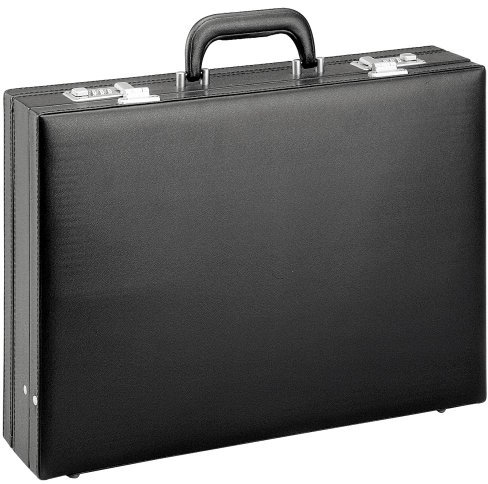 D&N Business Line Briefcase, 44 cm, 15 liters, Black (Schwarz)