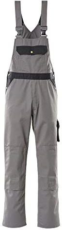 MASCOT Unisex Milano Latzhose Milano Größe L90cm/C56 in khaki/marine blau (1er Pack)