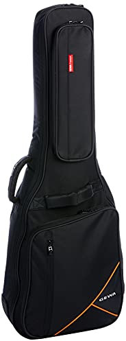GEWA Gitarren Gig Bag Premium 20mm für E-Bass schwarz (reißfest und wasserabweisend, Neck Protection System, Luxus-Rucksackgurte, großes Zubehörfach) 213500