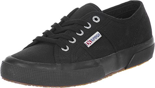 Superga Unisex Cotu Classic Trainers Trainers, Full Black, 12 UK