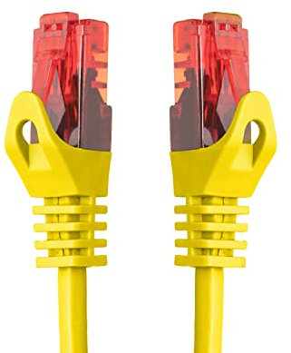 BIGtec 10m Gigabit Ethernet LAN Kabel Netzwerkkabel gelb