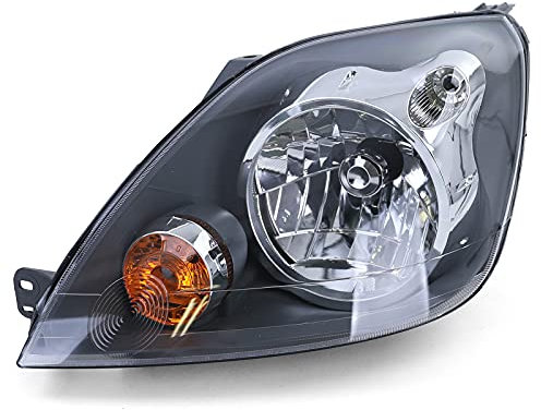 Scheinwerfer H4 Schwarz mit Motor Links für Ford Fiesta JH JD 05-07