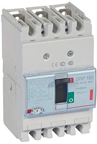Legrand 420084 Disjoncteur Magnétothermique DPX³160, Pouvoir de Coupure 36kA 400V~, 3P, 80A