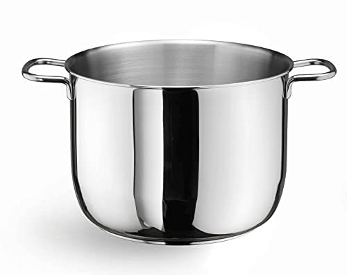 Pintinox Pentola in Acciaio Inox Nichel Free Serie Ecoline, Adatto All’induzione, Made in Italy, Diametro 18 cm