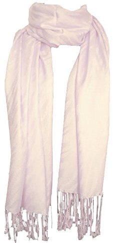 nella-mode Schicker Schal, Stola, dezentes ZEBRA-Muster, VIELE FARBEN, ca. 200 x 73 cm, Zartrosa (fast weiss)