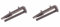 Spares Direct 2 U Ltd Lamona HJA8362 Dishwasher Rail Cap Runner Rear Pack of 2