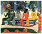 Legendarte Paul Gauguin TA Matete (Der Markt) Kunstdruck auf Leinwand, cm. 80x100
