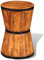 vidaXL Tabouret en Forme de sablier en Bois Brut de manguier Tabouret de Salon