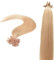 16 18 20 22 Pre Bonded Remy Human Hair Extensions-Nail Tip- 0.6g x 25strands-Grade AAA-Multi Colours (18, 27 Strawberry Blonde)