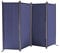 QUICK STAR Paravento da Giardino 220 x 165 cm 4 parti pieghevole Divisorio in Tessuto Balcone Protezione della Privacy Blu
