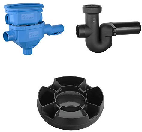 3P Technik Filtersysteme Regenfilter Set SF DN 150 60 mm Höhenversatz