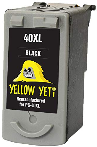 YELLOW YETI Ersatz für Canon PG-40 Druckerpatrone Schwarz kompatibel für Canon Pixma iP2600 MP140 MP460 iP1800 iP1900 iP2500 MP190 MP210 MP220 MP170 MP180 MP160 MP450 MP470 MP150 MX300 MX310 iP1600