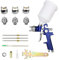 Hotorda HVLP Pistolet de peinture à air avec 3 buses 1,4 mm 1,7 mm 2,0 mm avec tasse de 600 cc pour apprêt de voiture, peinture de surface, revêtements, peinture automobile, projets de peinture