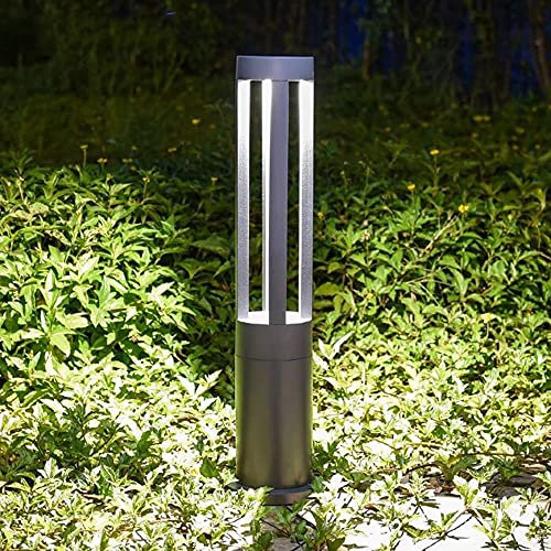 Außen wasserdicht Gartenlampe, Gartenbeleuchtung LED Außenleuchte, Außen Terrassen Standleuchte, 7W Außen Anthrazit Garten Stehleuchte IP65, Weg-Beleuchtung, Innenhöfe, 3000K, Aluminium (30cm)