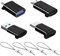YRIKE USB C Adapter (4 Stück) auf USB 3.0 und Micro USB, OTG Mit Lanyard, Kompatibel Mit MacBook, Handy, Typ C Geräten