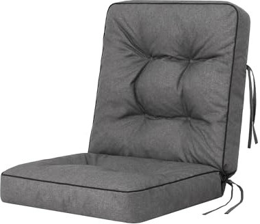 Bjird Bankauflage für Gartenmöbel, Gartenbank, Polsterauflage für Hollywoodschaukel, Auflagen für Gartenschaukelkissen, Sitzkissen, Stuhlauflage, Indoor/Outdoor - Grau - 60 cm (1 Stück)