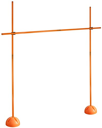 SPORTIKEL24 Kombi-X-Standfuß-Hürdenset – Stangen 180 cm – Training der Sprungkraft & Koordination – befüllbarer X-Standfuß – Agility-Hürde für Fußball, Leichtathletik & Hundesport