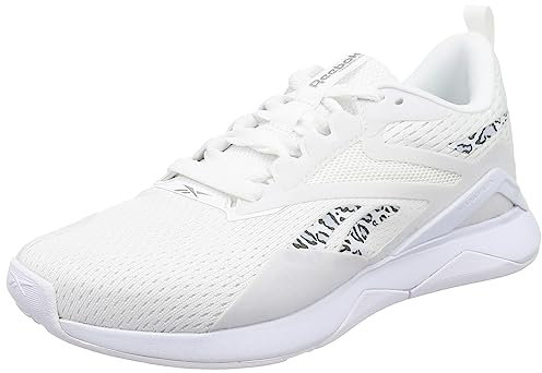 Reebok Damen Nanoflex Tr 2 Sneaker, FTWR White Cold Grey 1 Silver Met, 39 EU