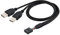 CY 9Pin 10Pin Motherboard Buchse auf Dual USB 2.0 Typ A Stecker Kabel 50cm