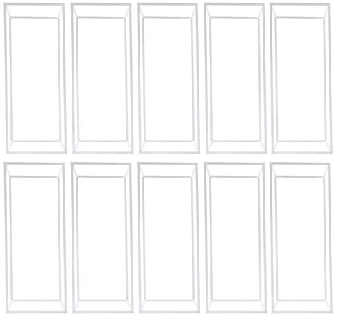 OUBUBY 10 Stück 60cm Metall Blumenständer, Geometrischer Tafelaufsatz Blumenständer Hochzeitstisch Dekoration Rechteckiger Ständer Metallboden Vase Säule Pflanzenständer