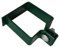 Collier de serrage 60 x 60 mm pour poteaux de clôture - Collier de serrage pour clôture - Vert RAL 6005