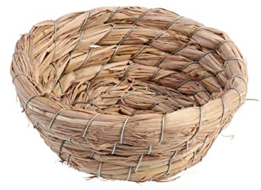 VINTORKY Nid Oiseau Artificiel Paille Fait Main pour Décoration Maison Jardin Et Abri Petit Animal